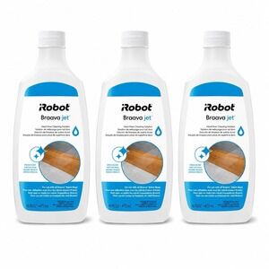 3 Bottles iRobot Braava Jet‎ Hard Floor Cleaning Solution Fresh Scent 16 oz Each